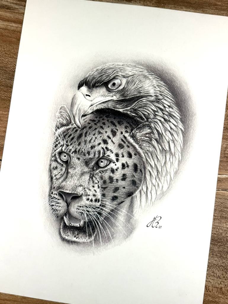 Original Photorealism Animal Drawing by Manuel Reartes