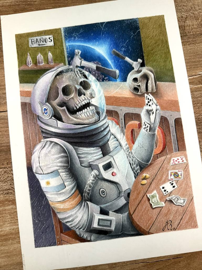 Original Photorealism Fantasy Drawing by Manuel Reartes
