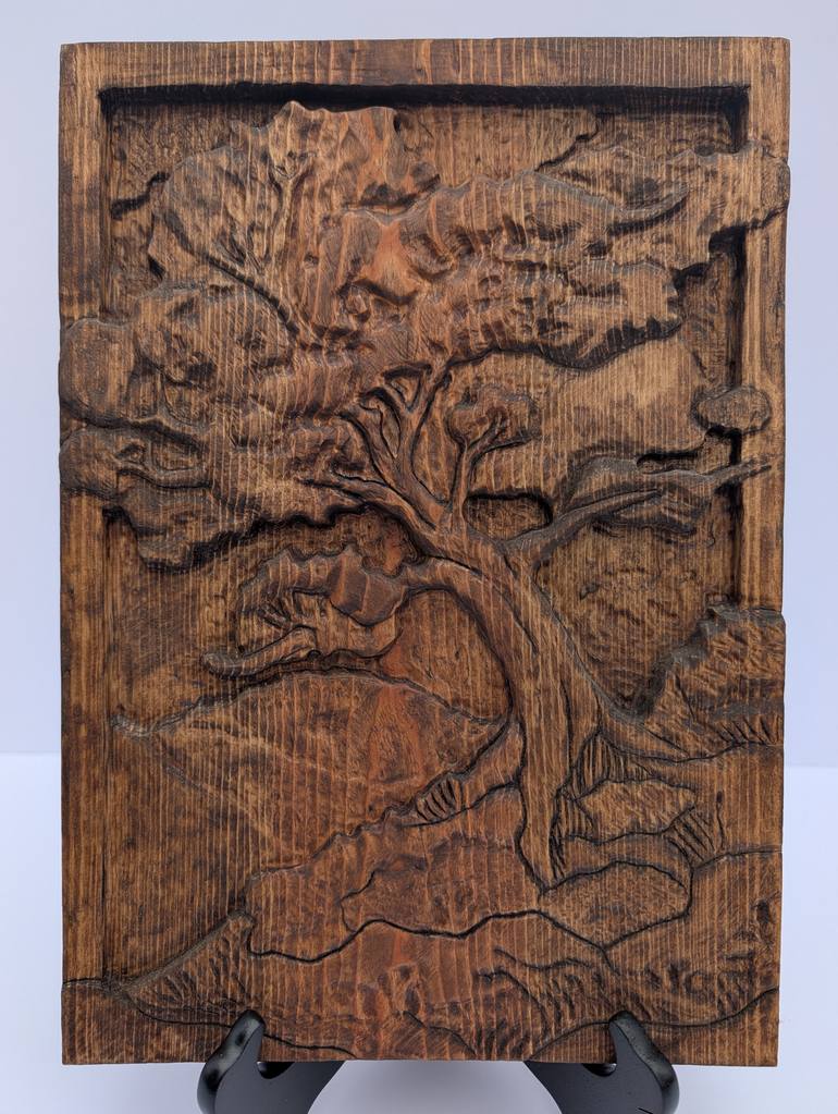 Original Antique Botanic Sculpture by Serena Allen-Szatkowski