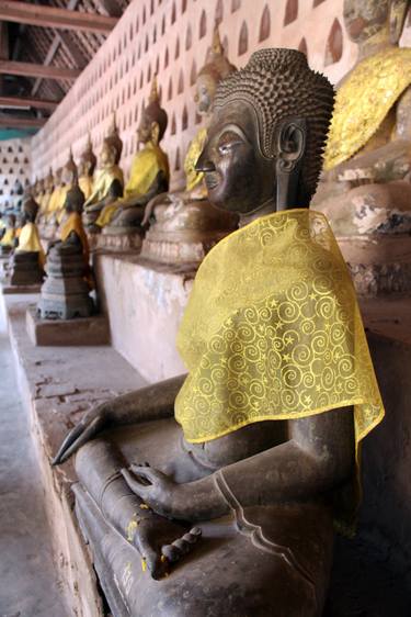 Buddha with Gold Cloth. Wat Si Saket. Limited Edition, 1 of 5 thumb