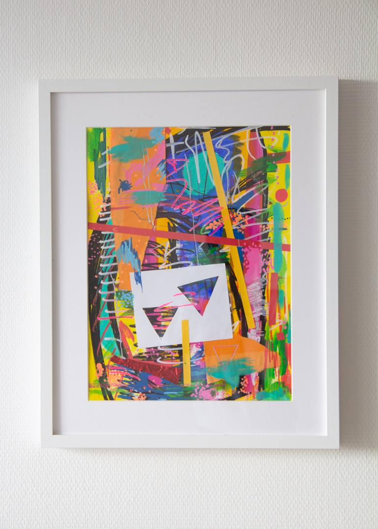 Original Abstract Expressionism Abstract Mixed Media by Gloria Olarte Iooi Art