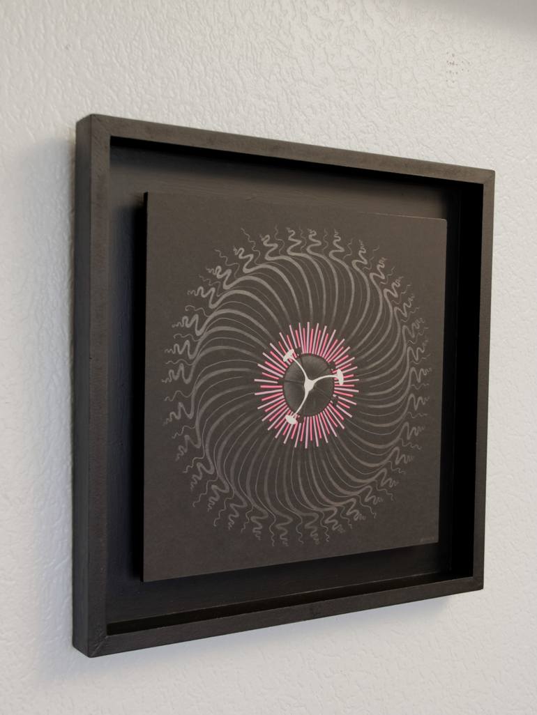 Original Abstract Floral Drawing by Gloria Olarte Iooi Art