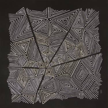 Original Abstract Geometric Drawings by Gloria Olarte IOOI ART