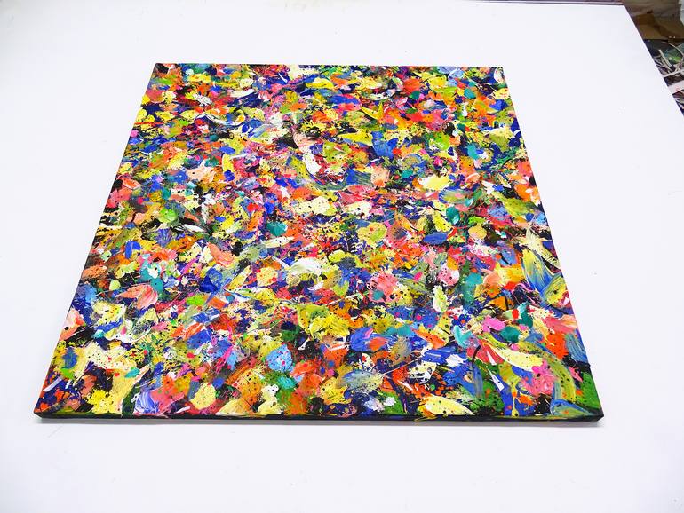 Original Abstract Expressionism Abstract Painting by Tehos Frederic Camilleri