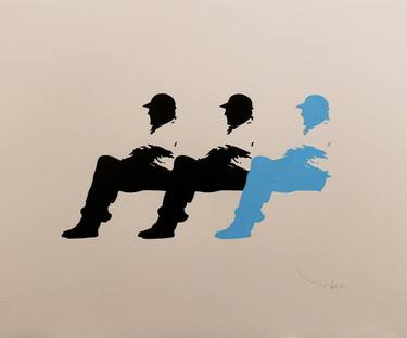 Three Men in a Bench 04 SOLD thumb