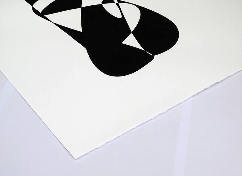 Original Cubism Abstract Drawing by Tehos Frederic Camilleri