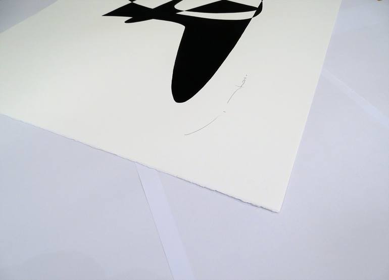 Original Cubism Abstract Drawing by Tehos Frederic Camilleri