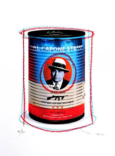 Original Pop Art Celebrity Printmaking by Tehos Frederic CAMILLERI