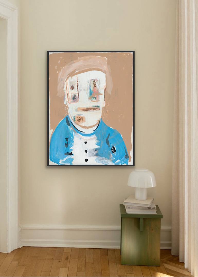 Original Abstract Expressionism People Painting by Bridget Griggs