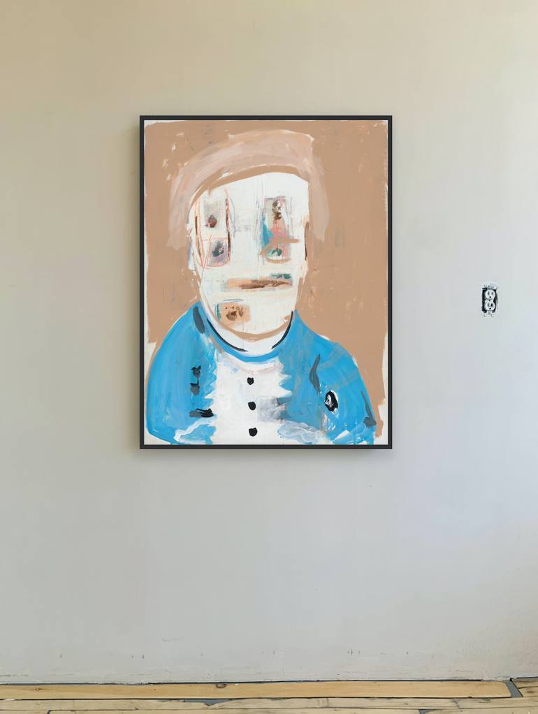 Original Abstract Expressionism People Painting by Bridget Griggs