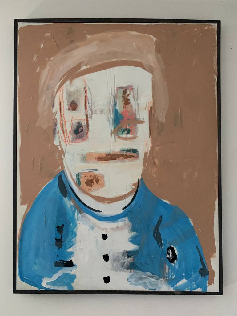 Original Expressionism Portrait Painting by Bridget Griggs