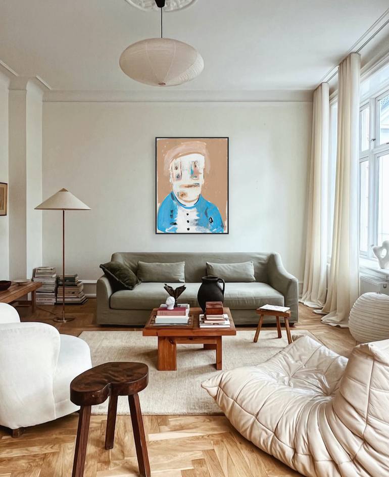 Original Abstract Expressionism People Painting by Bridget Griggs