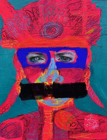 Original Expressionism Portrait Paintings by Bridget Griggs
