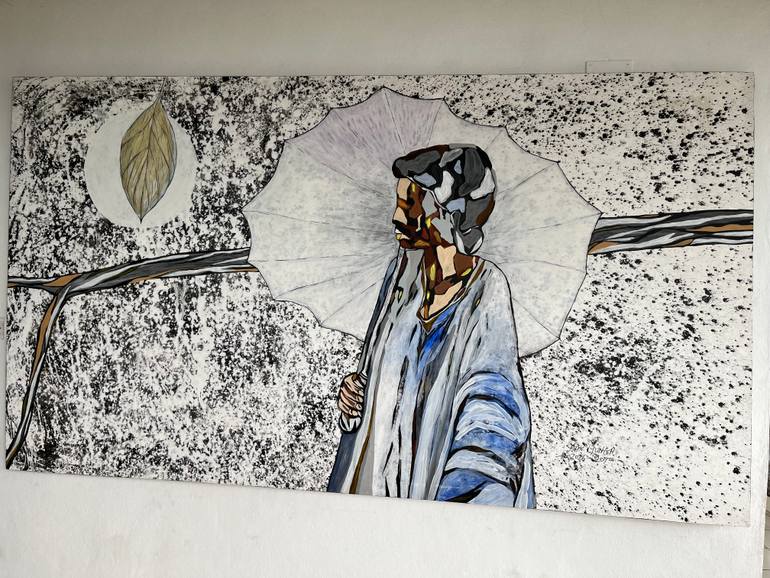 Original Abstract Painting by Max Lyonga Sako | Abstract Expressionism Art on Canvas | The dream of a mother