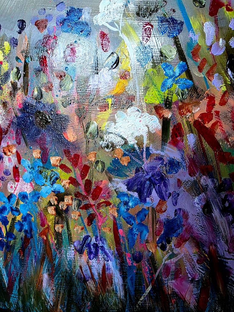 Original Abstract Expressionism Floral Painting by Ciara Sherry