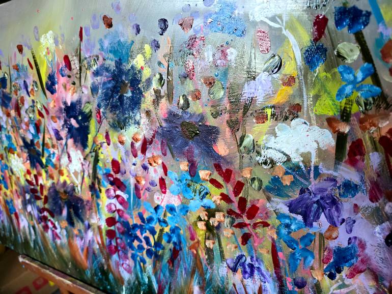 Original Abstract Expressionism Floral Painting by Ciara Sherry