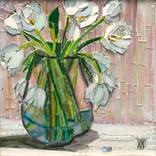 White Tulips. SinRey Flowers Series by Jackie c mitterer