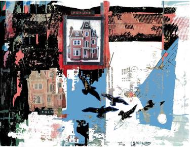 Print of Pop Art Places Collage by Sammy Taich