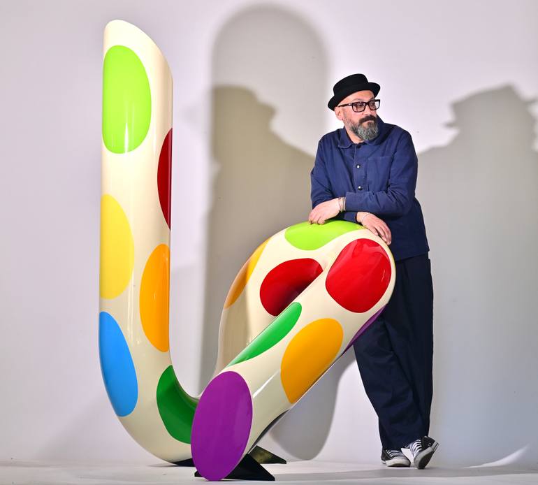 Original Abstract Sculpture by Sam Shendi