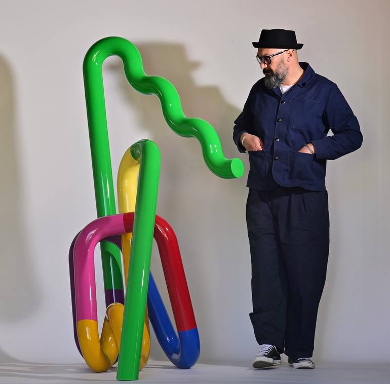 Original Abstract Sculpture by Sam Shendi