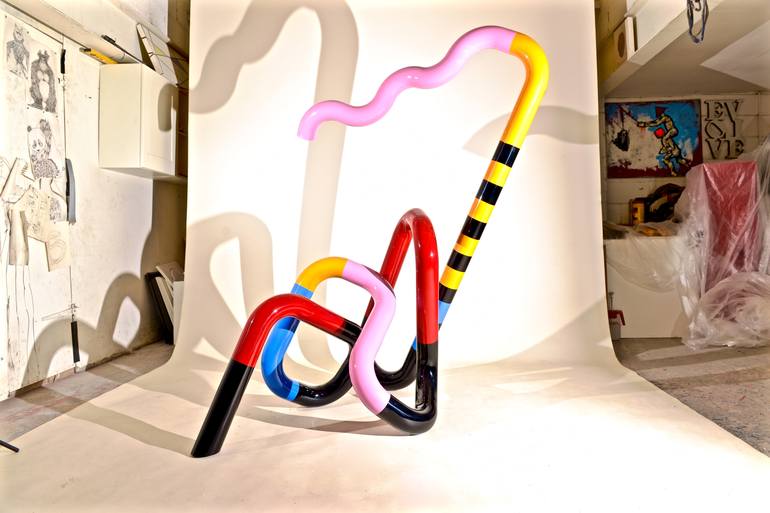 Original Minimalism Abstract Sculpture by Sam Shendi