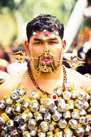 Kavadi bearer thaipusam festival, penang, malaysia thumb