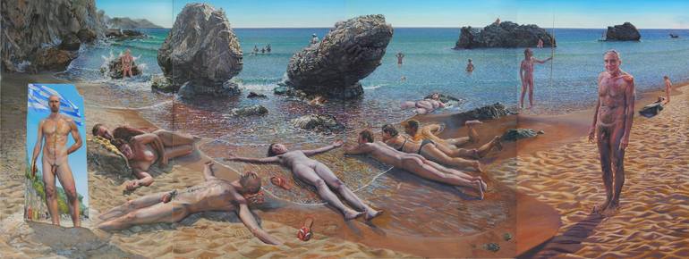 Original Nude Painting by Paul Beel