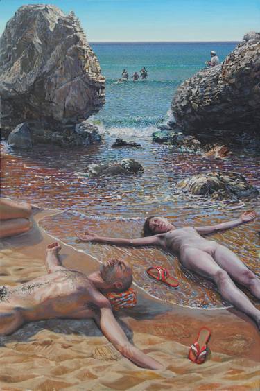 Original Realism Nude Paintings by Paul Beel