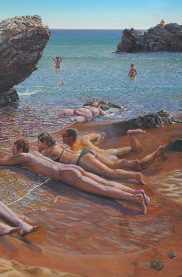 Original Realism Nude Painting by Paul Beel