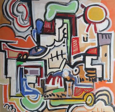 Original Abstract Expressionism Abstract Paintings by Carlos J Tirado