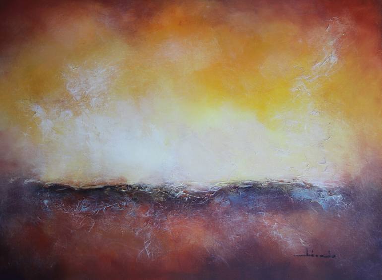 Where the Earth meets the Sky Painting by Carlos J Tirado | Saatchi Art