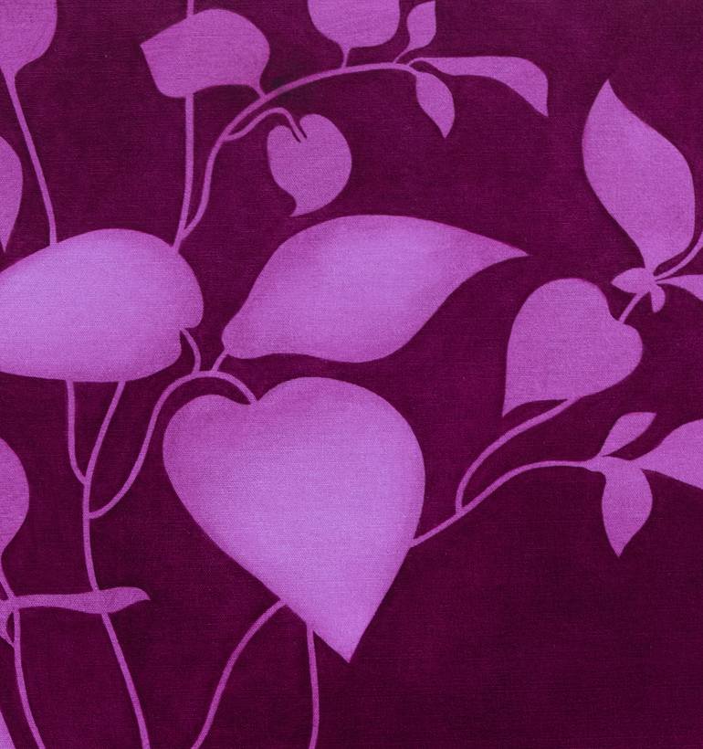 Original Symbolism Botanic Painting by Madara Auzenbaha