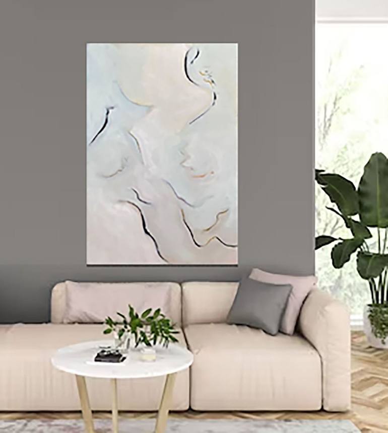 Original Abstract Expressionism Abstract Painting by MARIA CECILIA FERNANDEZ DE ARROSPIDE