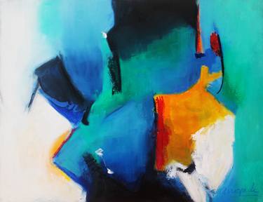 Print of Abstract Paintings by MARIA CECILIA FERNANDEZ DE ARROSPIDE