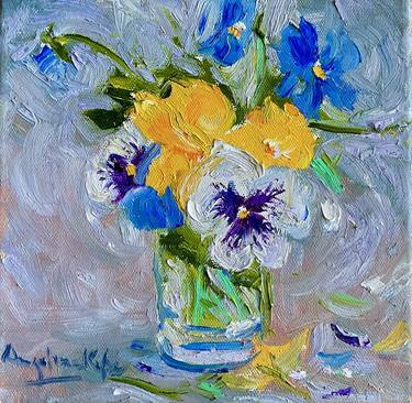 Original Expressionism Floral Paintings by Angeline Kyba