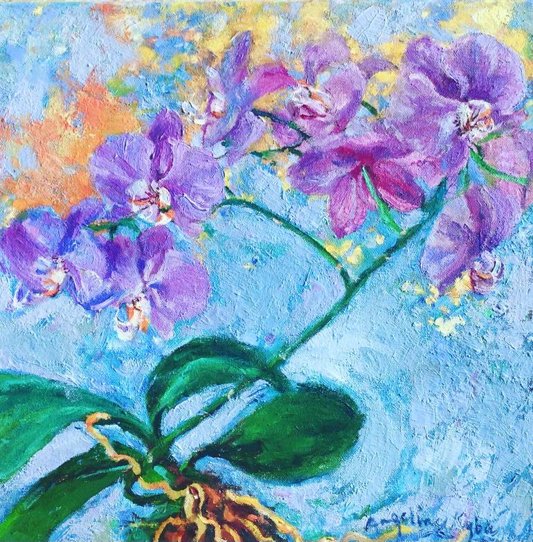 Orquídea Painting by Angeline Kyba | Saatchi Art