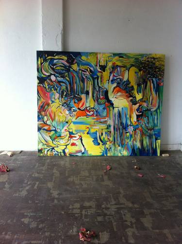 Original Abstract Paintings by DIANA ROIG