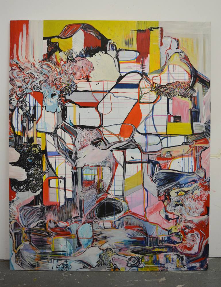 Original Abstract Painting by Diana Roig