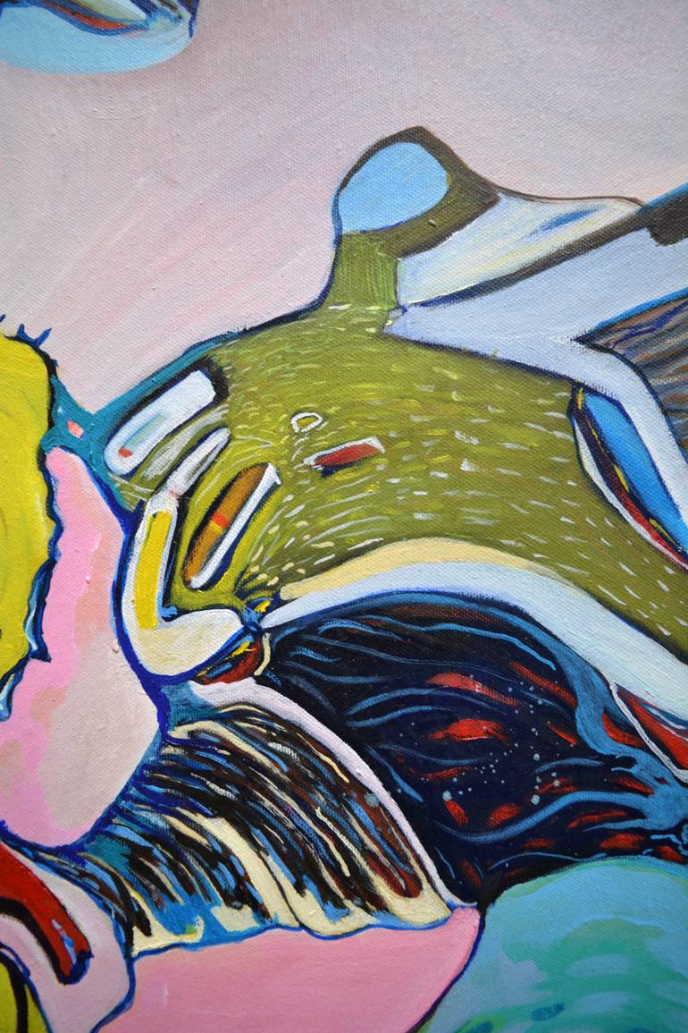 Original Abstract Painting by Diana Roig