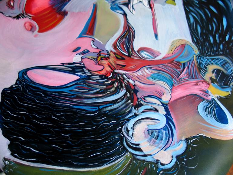 Original Abstract Expressionism Nature Painting by Diana Roig