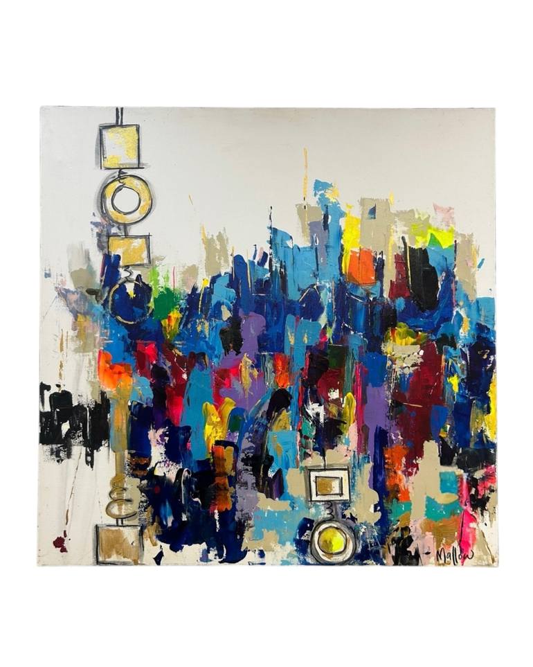 Original Abstract Painting by Mikki Mallow | Abstract Art on Canvas | A Little Off The Top