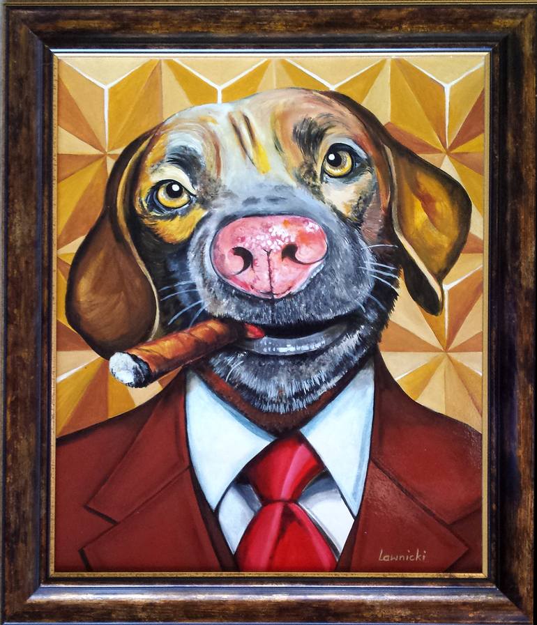 Top dog sale painting