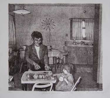 Print of Photorealism Family Printmaking by Tanya Huntington