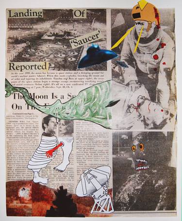 Print of Surrealism Fantasy Collage by Marina Velisioti