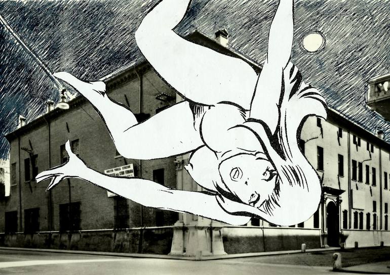 May naked women In Ferrara Rain Naked Women Collage By Terry May Saatchi Art