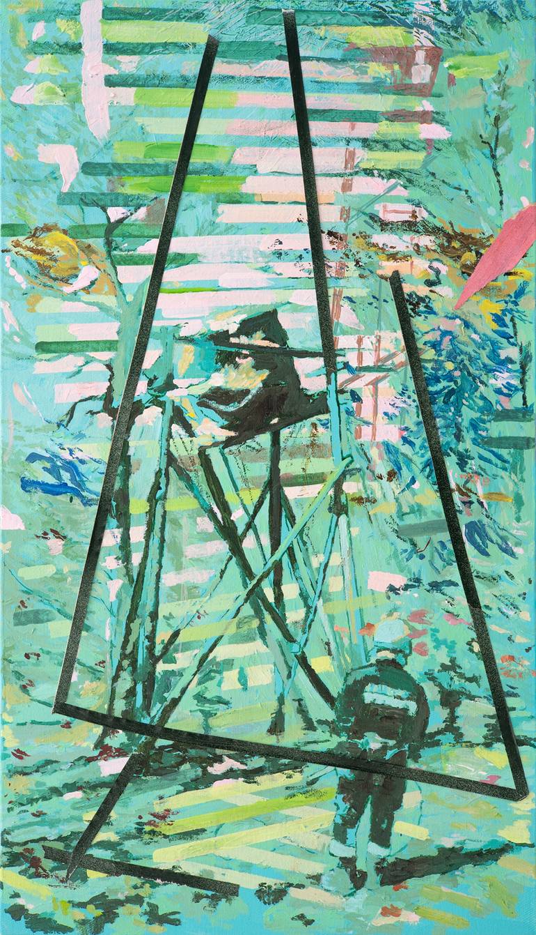 Original Nature Painting by Mito Gegic | Contemporary Art on Canvas | Unable to Make Sense of Her Magic, the Magician Sets the Oven