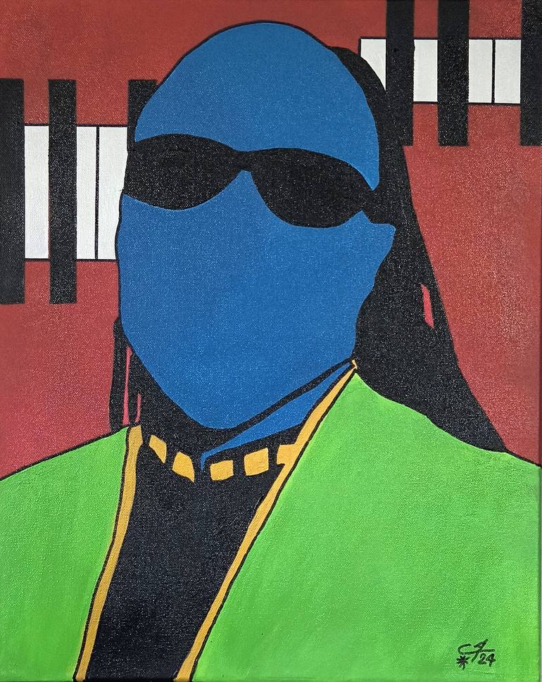 Original Pop CultureCelebrity Painting by Alex Ciattaglia  Pop Art Art on Canvas  Stevie