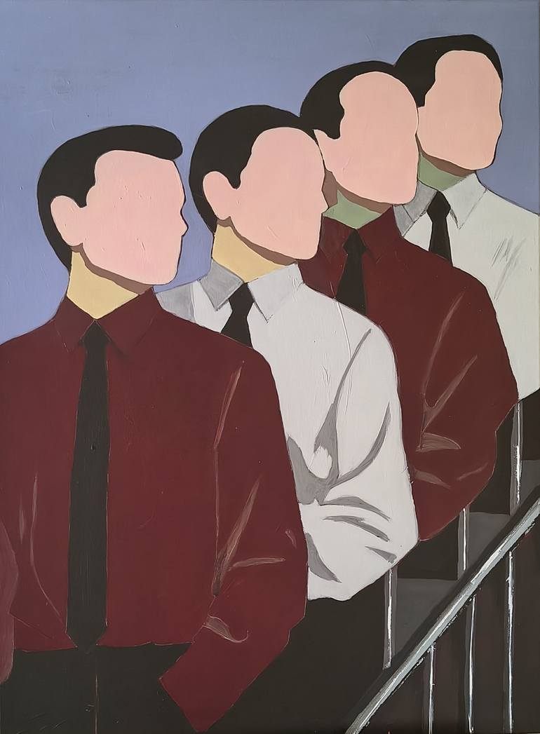Original Pop CultureCelebrity Painting by Alex Ciattaglia  Pop Art Art on Canvas  KraftWerk