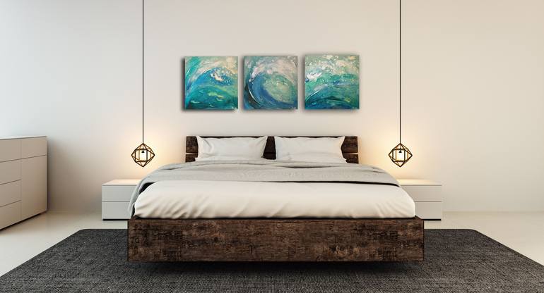 Original Abstract Seascape Painting by Sharon Deegan