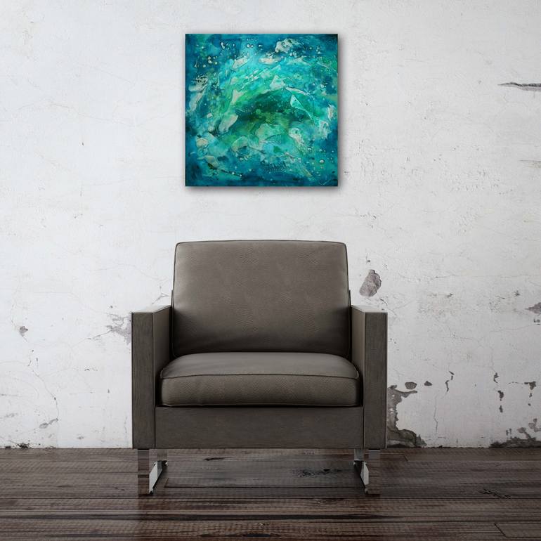 Original Abstract Seascape Painting by Sharon Deegan